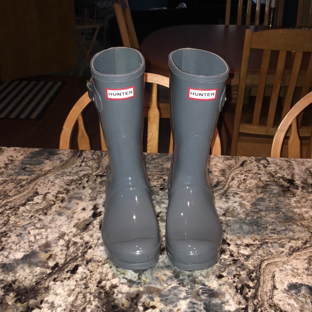 Grey hunter boots